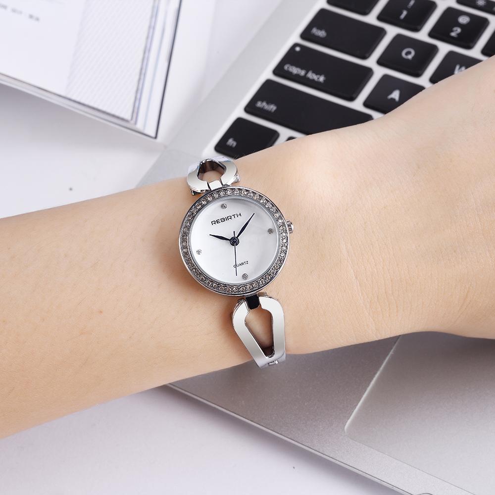 Đồng hồ đeo tay Nữ Relogio Feminino thạch anh chống nước - Bạc