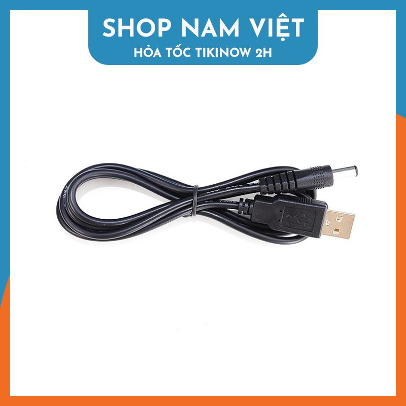 Dây Cáp Chuyển USB 5V to DC Jack 5.5 / 4.0 / 3.5 / 2.5mm Cho Quạt Sạc, Đèn Sạc, Đèn LED - Hàng Chính Hãng NAVIVU