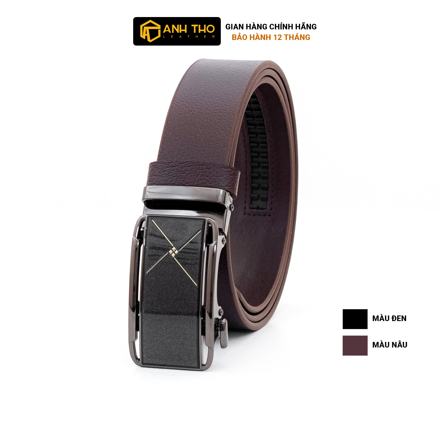 Thắt lưng da bò M4T4-05 | Anh Tho Leather