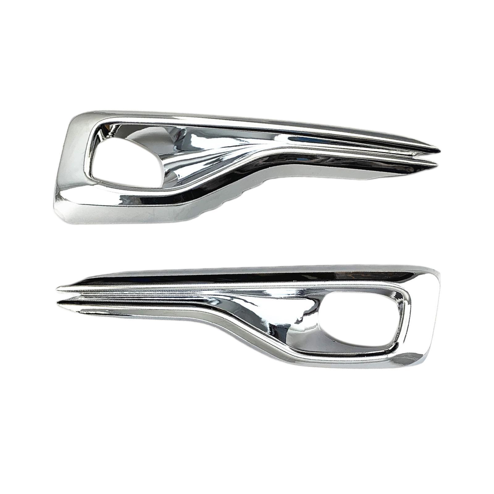 2Pcs ABS Plastic Front Foglight Fog Light Lamp Cover Frame Exterior Accessories for Ford Focus 2019 2020 ST-Line