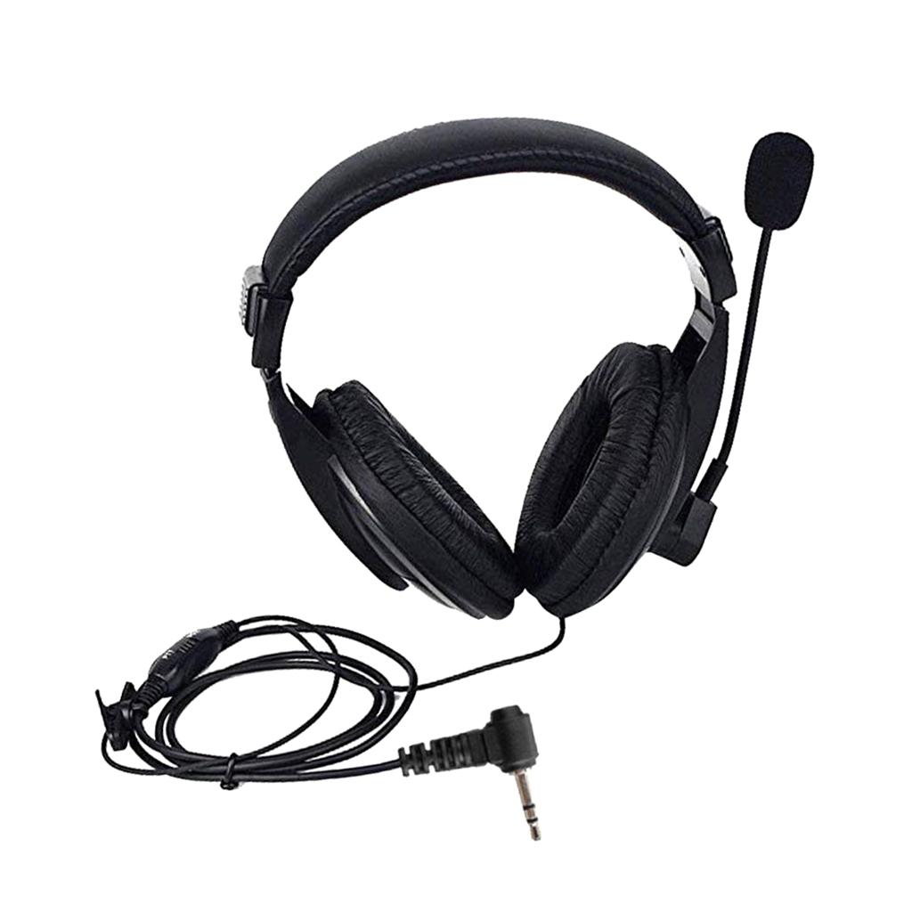 Noise Cancelling Headphones PTT VOX Boom Mic Overhead Headsets for