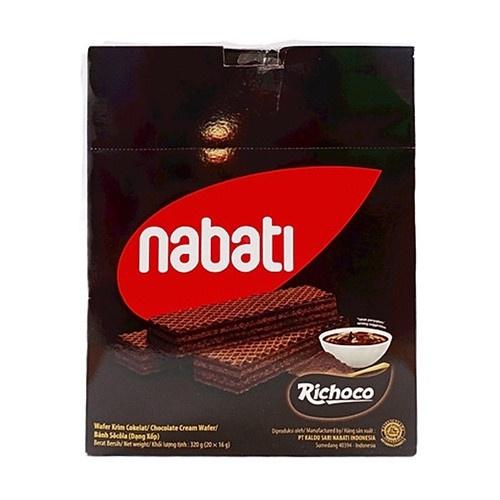 Bánh Sôcôla (Dạng Xốp) Richoco Nabati Chocolate  (Hộp 20 thanh x 16g)