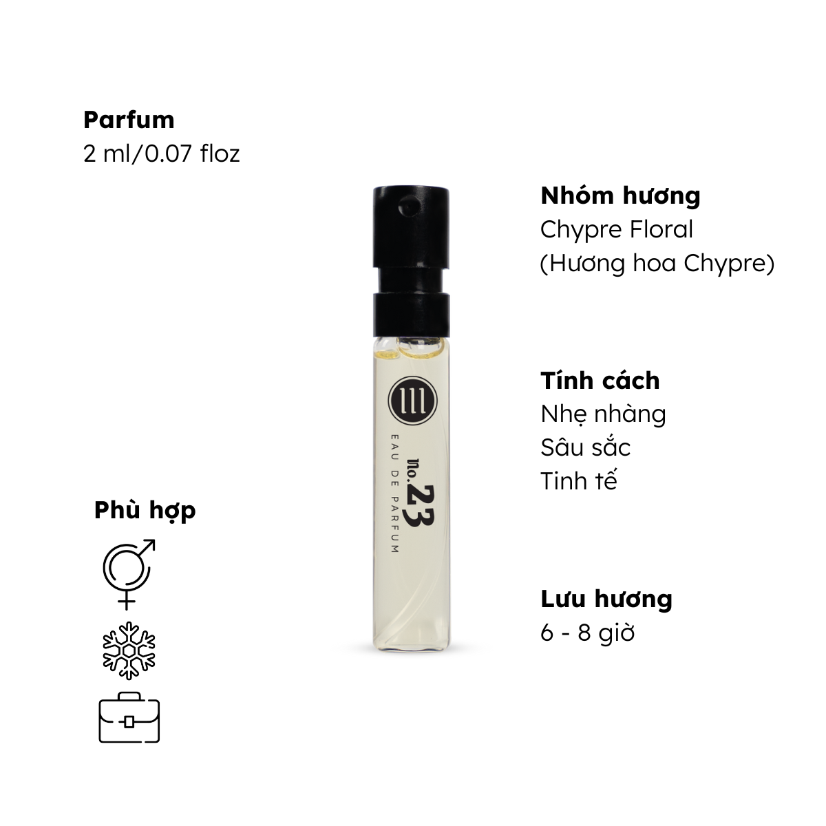 Nước hoa nam nữ Morra nguyên liệu nhập Pháp lưu hương thơm lâu - Combo 3 chai 2ml (COMBO 16)