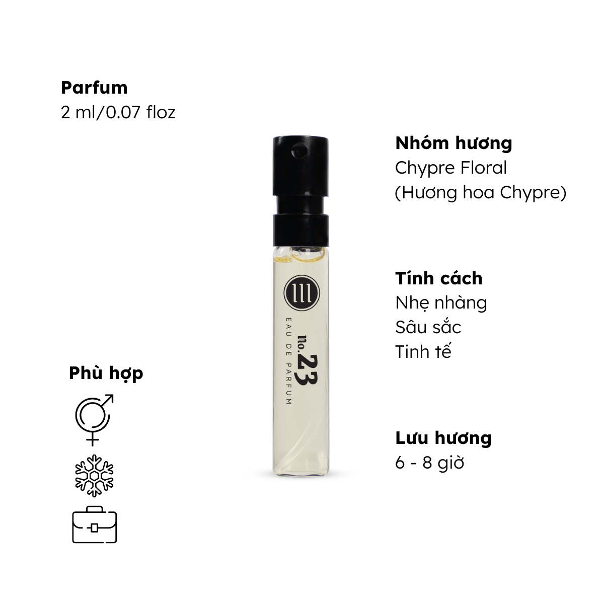 Nước hoa nam nữ Morra nguyên liệu nhập Pháp lưu hương thơm lâu - Combo 5 chai 2ml