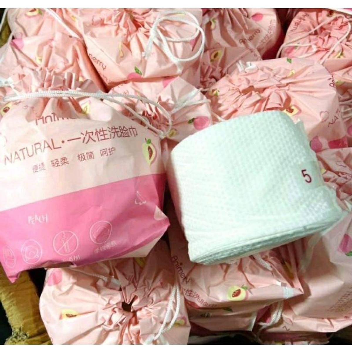 Combo 120 miếng khăn mặt khô cuộn tẩy trang .Giấy lau mặt cotton dùng 1 lần lau khô,lau ướt