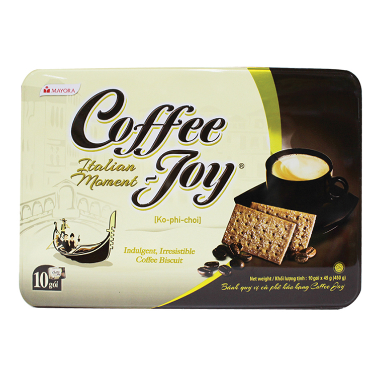 Hộp Bánh Coffeejoy 450g - Hộp Thiếc