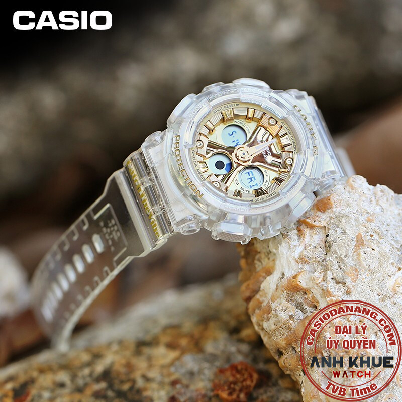 Đồng hồ nữ dây nhựa Casio Baby-G chính hãng BA-130CVG-7ADR (43mm)