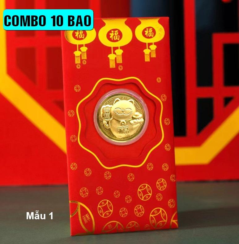 Bao lì xì hình mèo vàng Tết 2023 giá cực tốt lì xì tết - Mẫu 1 - NELI - RƯỚC LỘC XUÂN