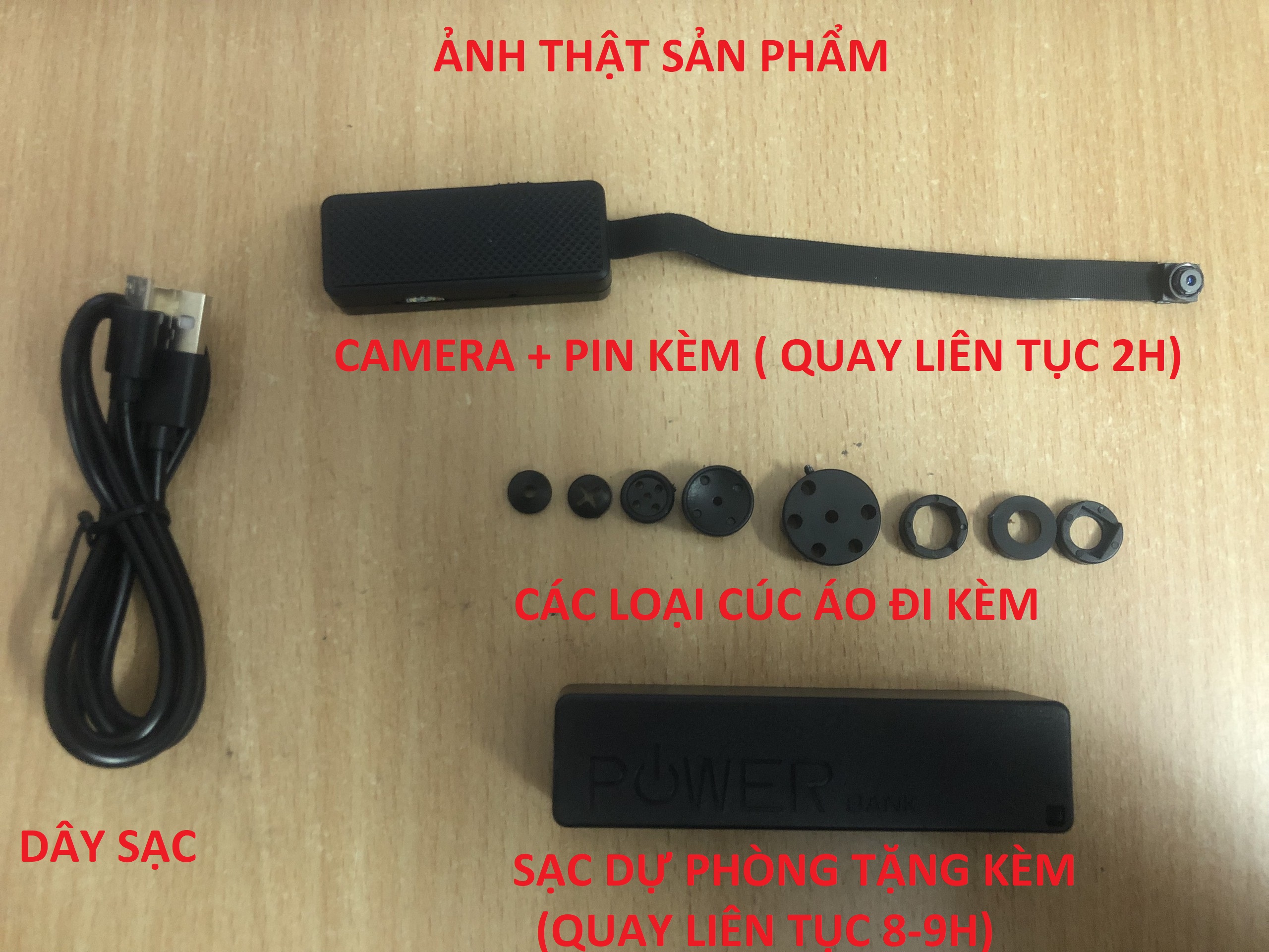 Camera mini quay video Full HD, xem từ xa, xem trực tiếp, tự động lưu video