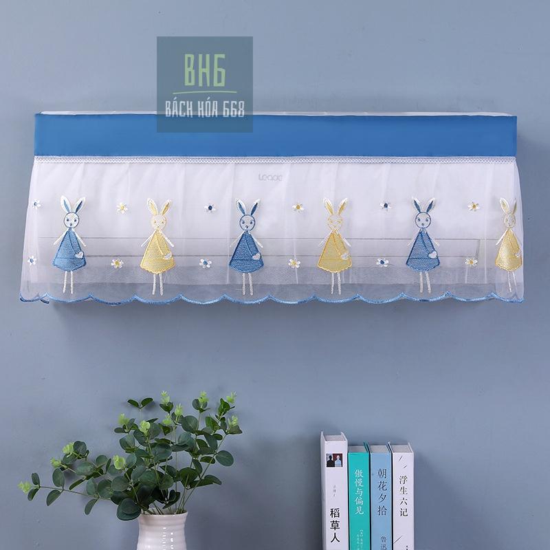 Tấm che bụi bọc điều hòa họa tiết vải ren dễ thương - Mẫu ngẫu nhiên