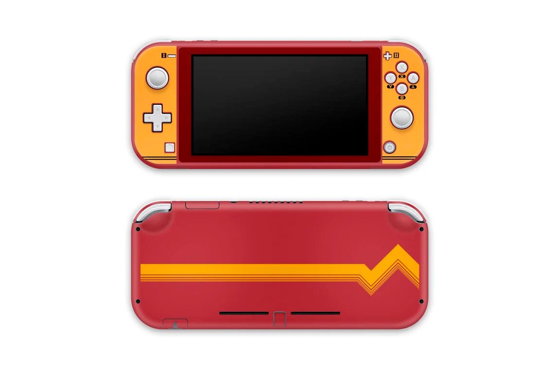 Skin decal dán Nintendo Switch Lite mẫu Famicom (dễ dán, đã cắt sẵn)