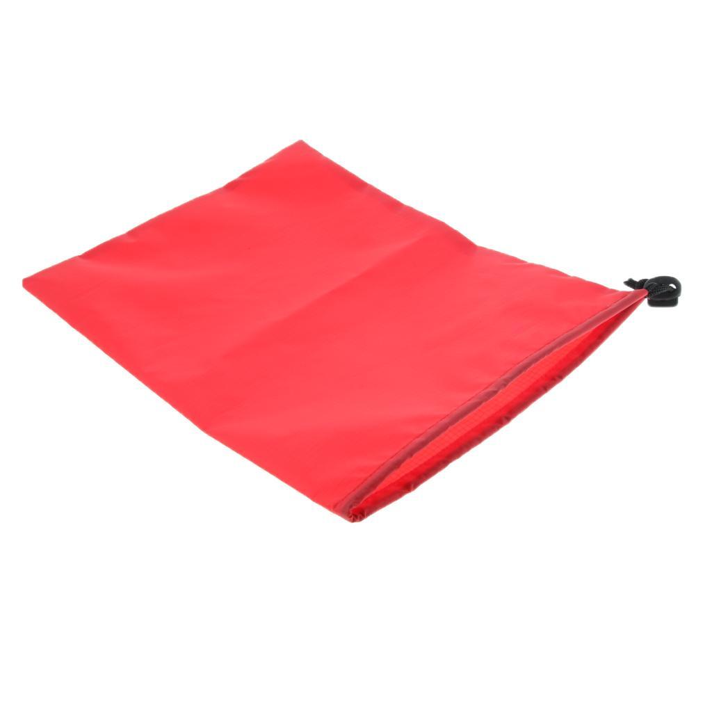 2 PiecesWaterproof Drawstring Storage Bag Stuff Bag for Clothes Shoes Red