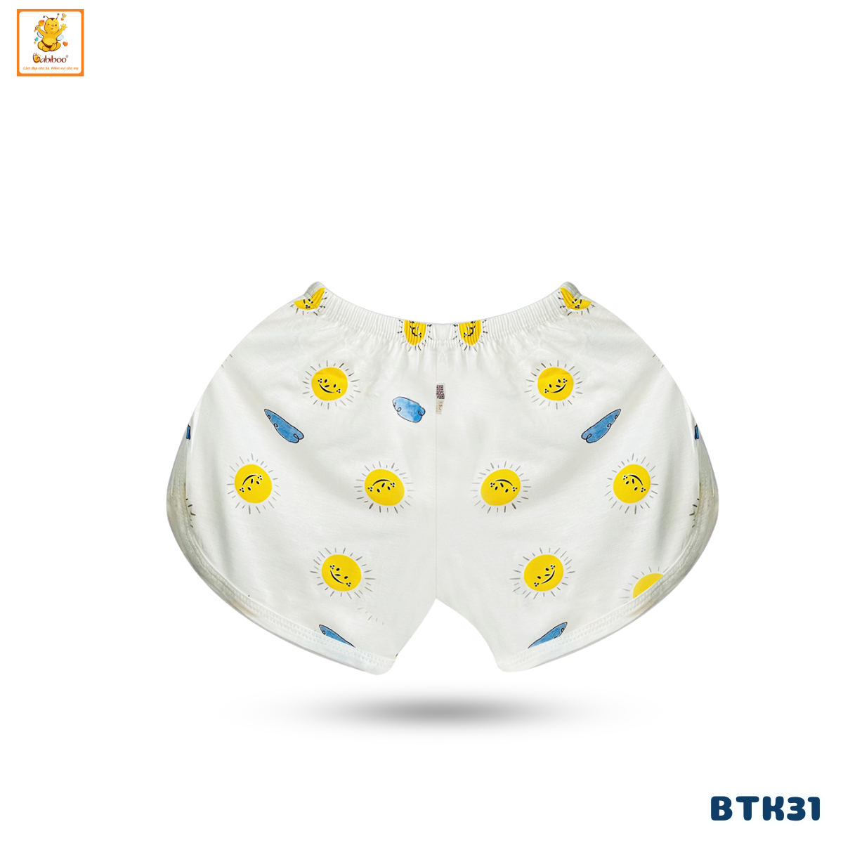 Quần đùi cho bé Babiboo quần sơ sinh vải visco mềm mát, họa tiết xinh xắn BTK31