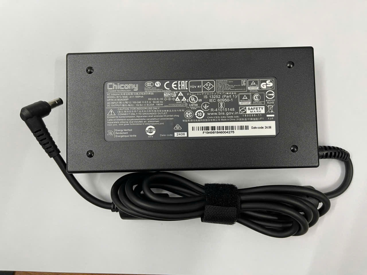 Sạc dành cho MSI GF63 GF75 GL62 GL62M 19.5V 9.23A 180W hàng nhập khẩu
