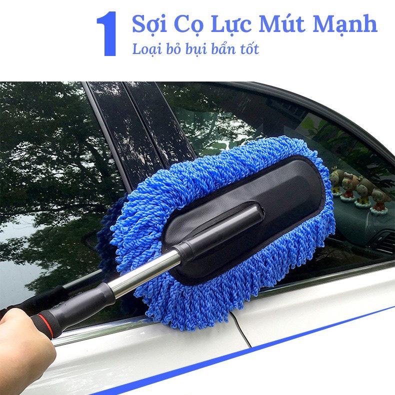Chổi lau rửa xe Ô tô, chổi lau bụi đa năng có thể kéo dài tiện lợi