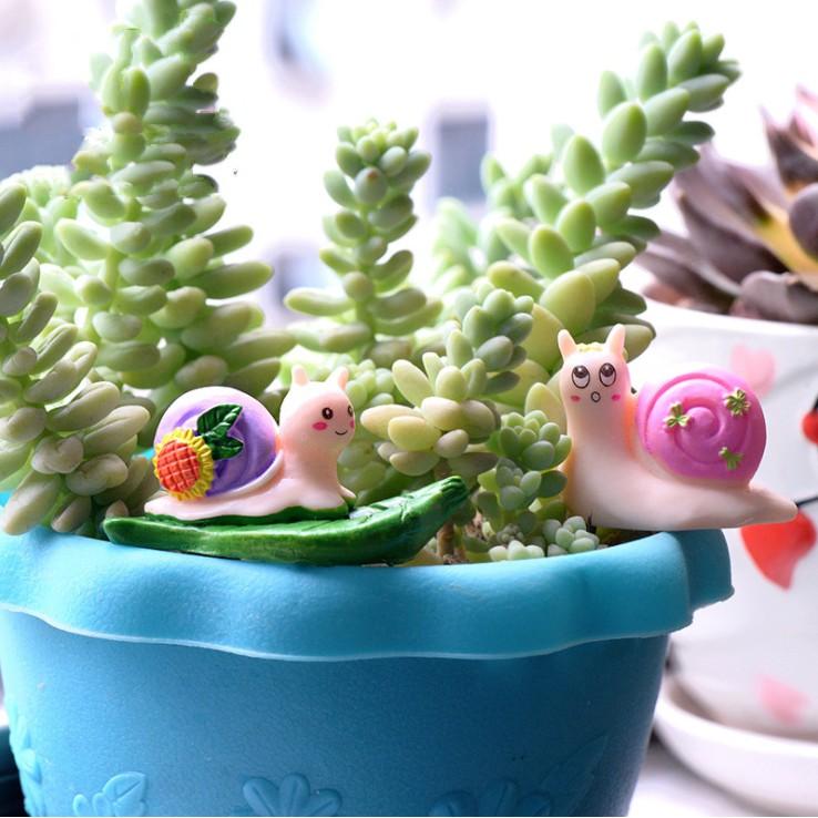 KHO-HN * Mô hình ốc sên phong cách Cartoon cho các bạn trang trí tiểu cảnh, terrarium, móc khóa, DIY