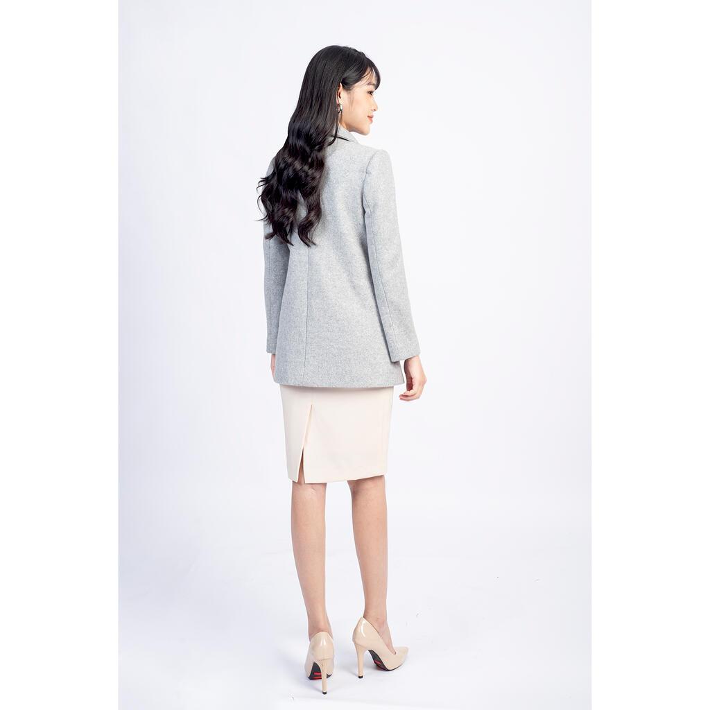Măng tô dạ, dáng xuông MMOutfit M-MT060721012