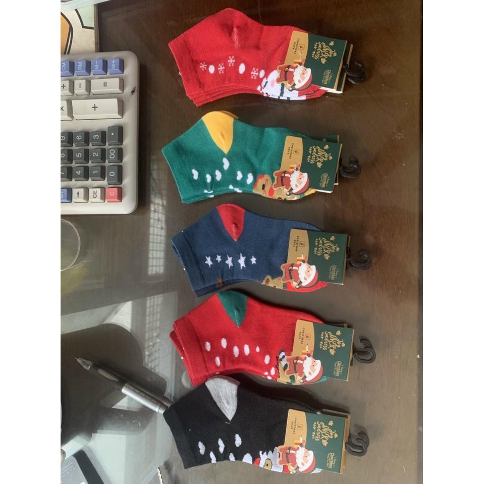 5 đôi Tất Noel giáng sinh an lành cho bé chất đẹp đủ sz 1-12 tuổi