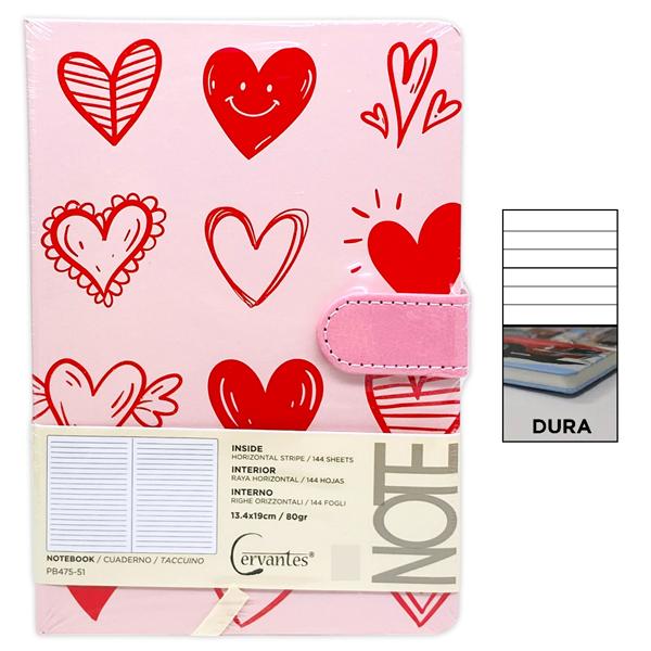 Sổ Ghi Chú Heart - Kẻ Ngang - 288 Trang 80gsm - Cervantes PB475-51 - Mẫu 2