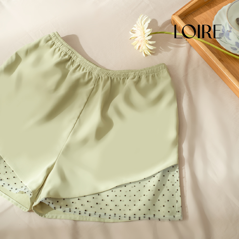 Bộ Ngủ Lụa Pijama Cổ Vạt Loirechic LPN17