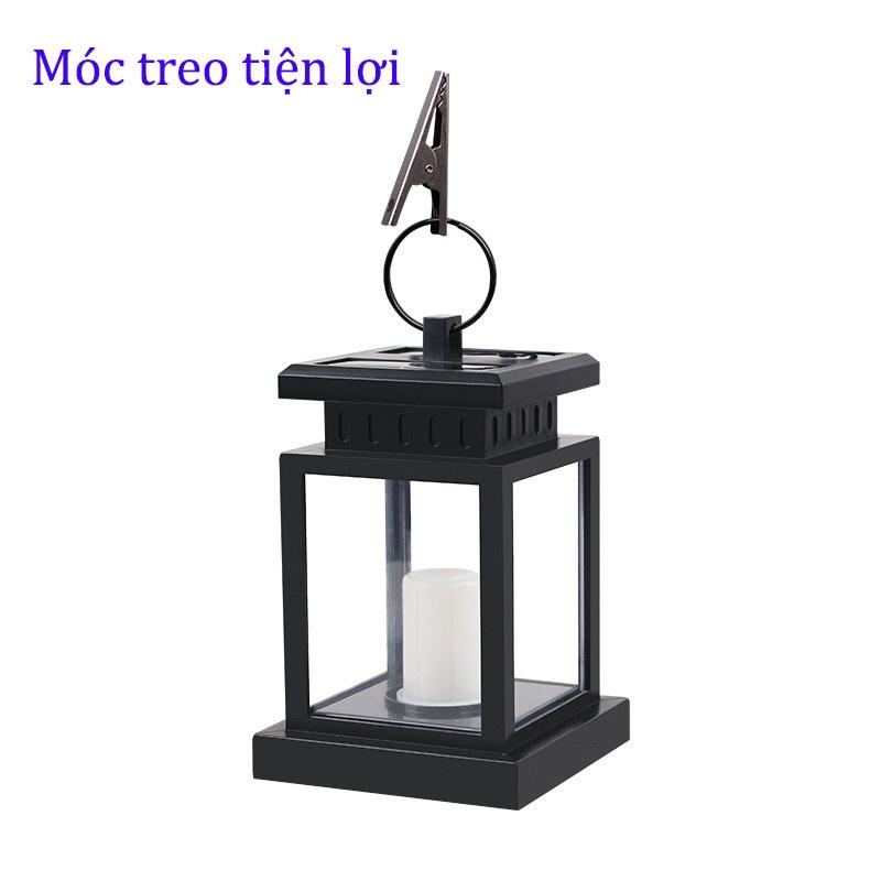 Đèn năng lượng mặt trời treo sân vườn tự động hình ngọn nến cao cấp siêu bền chịu mưa gió, tiết kiệm điện DT