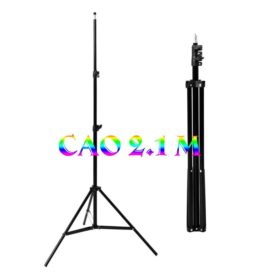 chân giá  đỡ đèn livetreams, studio chắc chắn cao 2m1