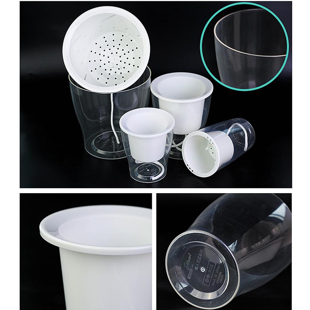 Transparent Flower Self-watering Planter Flower Basket