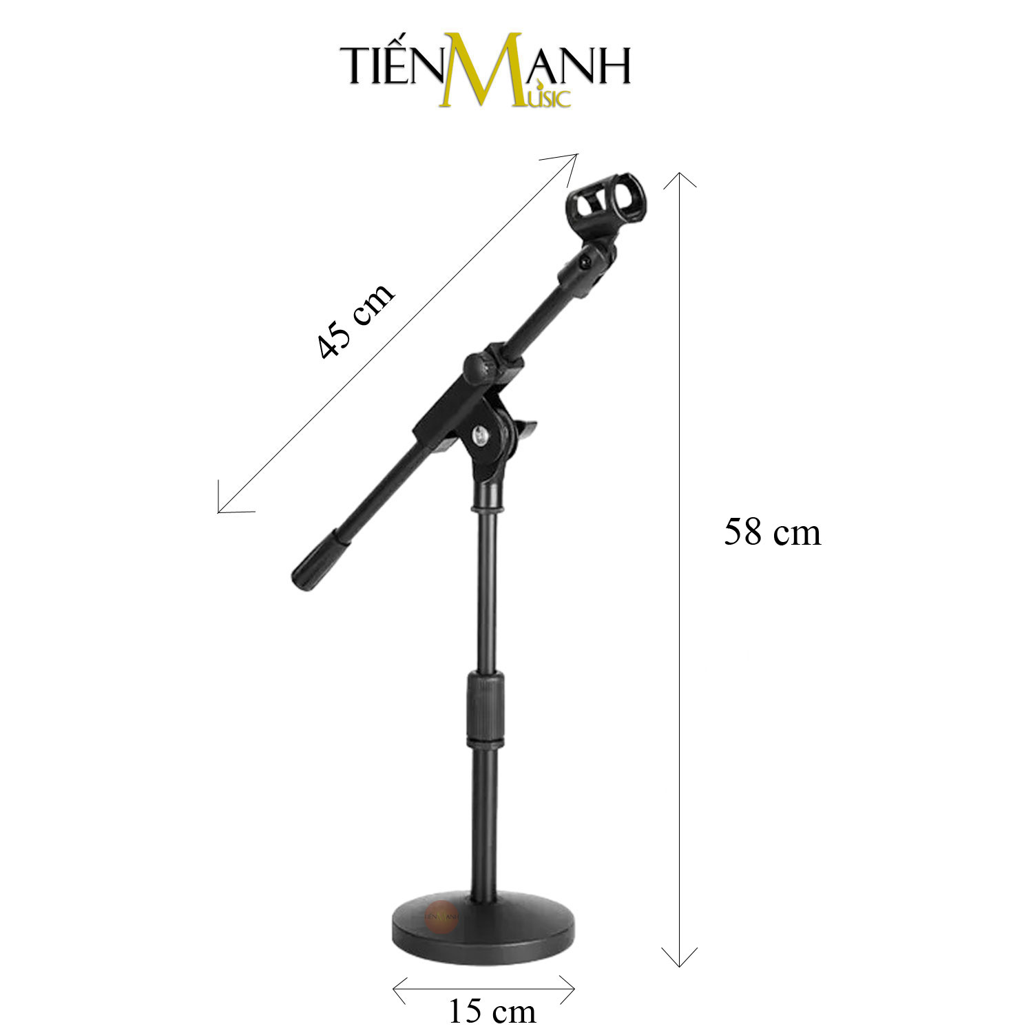 Chân Micro Đứng FP01 - Giá Đỡ Đế Kẹp Bom Mic Stand Thu Âm LiveStream, Sân Khấu Microphone Boom FP-01 Hàng Chính Hãng - Kèm Móng Gẩy DreamMaker