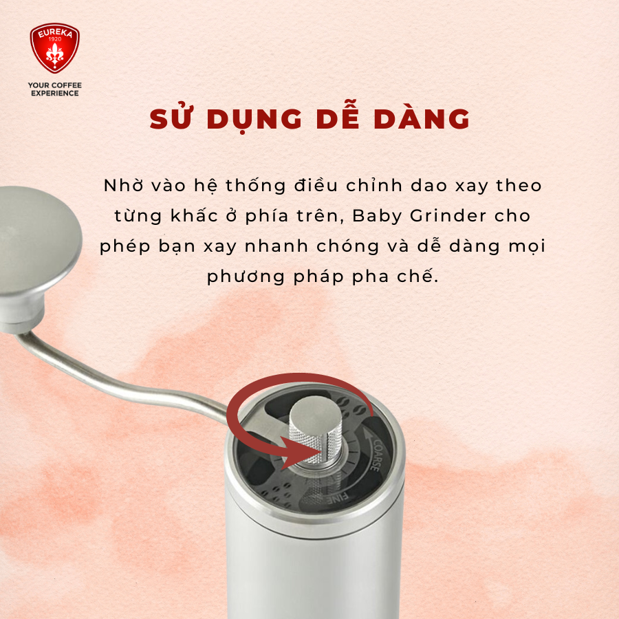 Máy xay cà phê cầm tay Eureka Baby Grinder | Hàng chính hãng