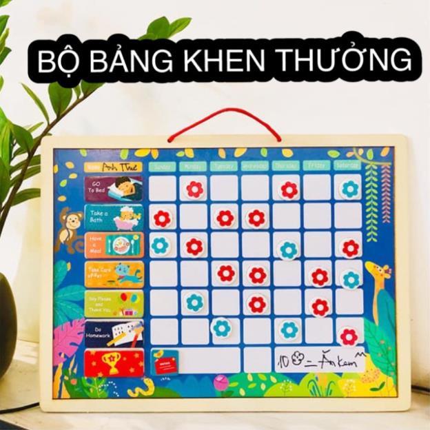 Bảng khen thưởng thành tích bằng gỗ có nam châm - Rèn tính kỷ luật, tạo thói quen tốt