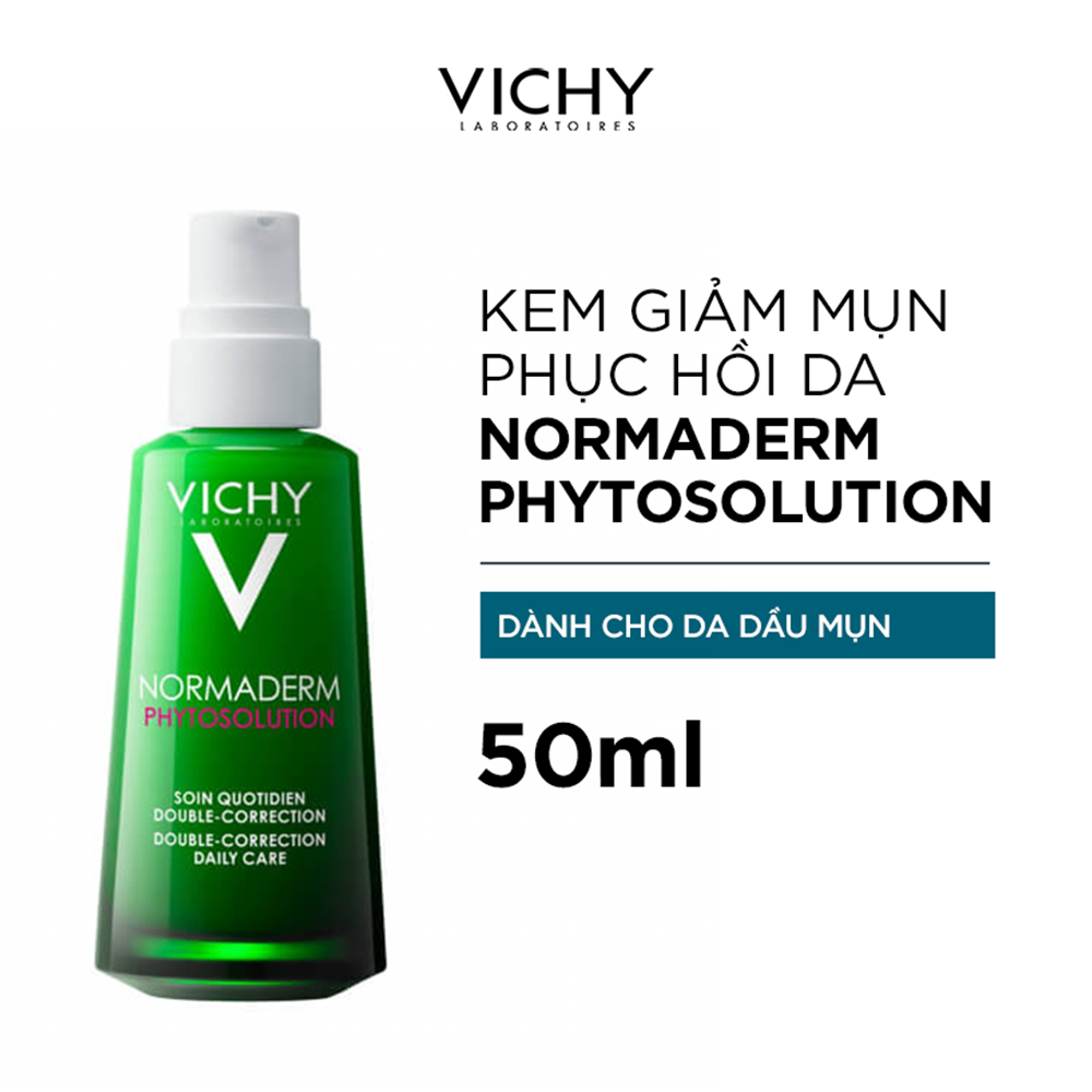 Bộ sản phẩm giảm mụn & phục hồi da Vichy Normaderm Phytosolution