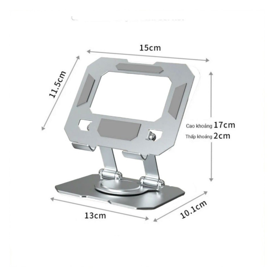 Giá Đỡ Máy Tính Bảng, Điện Thoại L08 Xoay 360 Độ kim loại siêu chắc