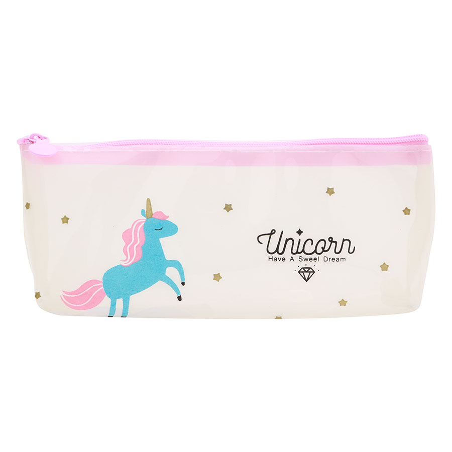 Bóp Viết Trong Suốt Unicorn Kỳ Lân