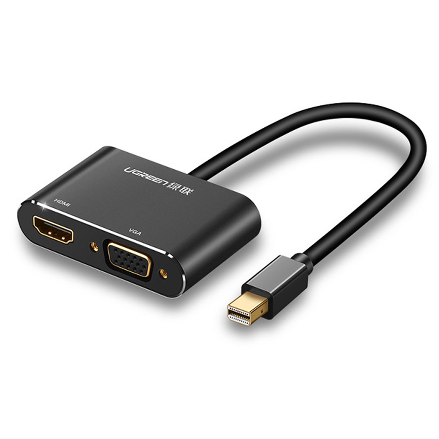 Cáp Thunderbolt - Mini Displayport to HDMI + VGA Ugreen 20422 - Hàng Chính Hãng