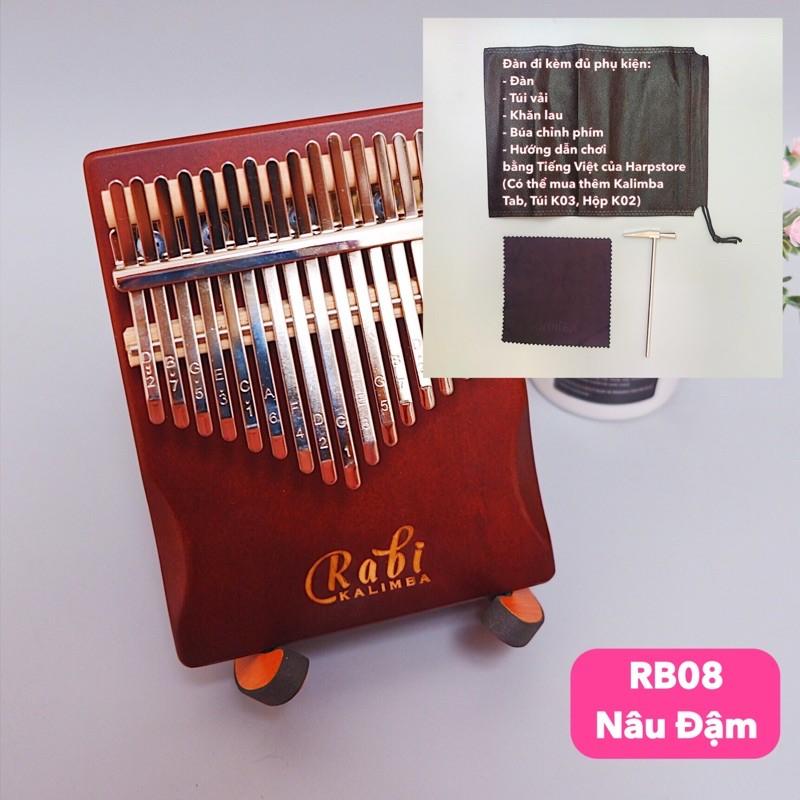 Đàn Kalimba Giá Rẻ RABI Gỗ Nguyên Khối