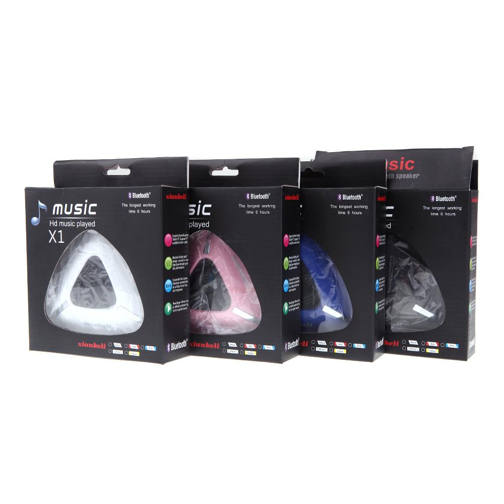 Loa không dây Bluetooth Triangle di động Mic đàm thoại FM Micro SD / TF Tương thích với điện thoại thông minh iPhone iPad