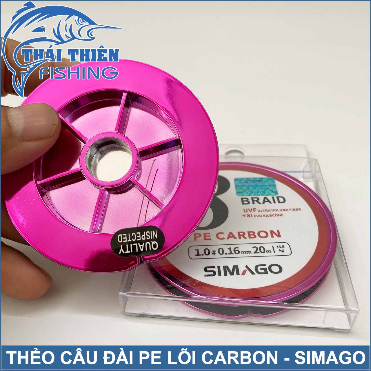 Dây Pe Carbon Simago Cuộn 20m Dùng Làm Thẻo Câu Đài