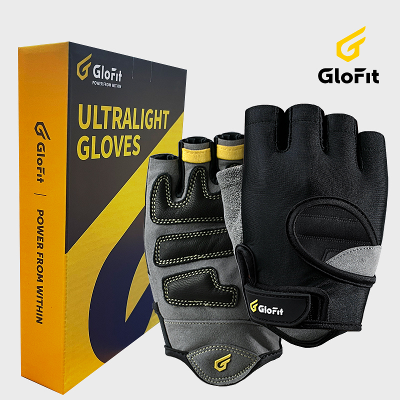 Găng Tay Tập Gym Hở Mu Glofit GFST001 - Pro 2.0 (Workout Gloves - Pro) Găng Tay Cao Cấp Đệm Bàn Tay Da Cừu, Đẹp Tinh Tế - Thoáng Mát Êm Lòng Bàn Tay (1 Đôi)