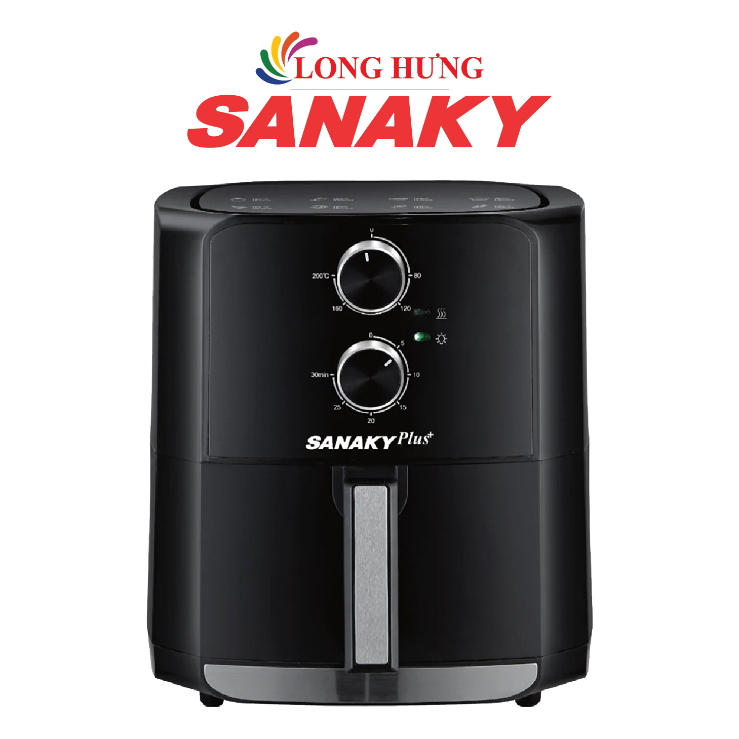 Nồi chiên không dầu điều khiển cơ Sanaky 6.5 lít VH-60AM1 - Hàng chính hãng