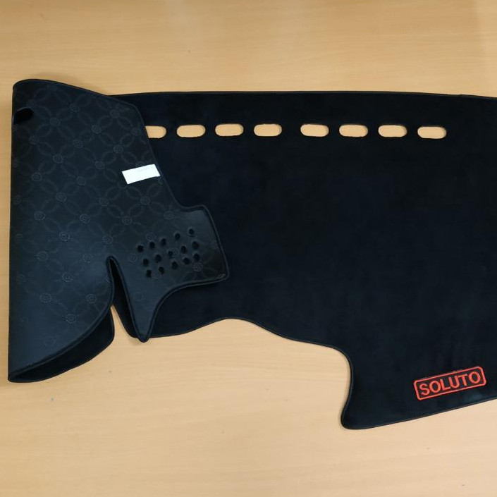 Thảm chống nóng taplo xe kia soluto thảm nhung 3 lớp  cách nhiệt đế cáo su chống trơn