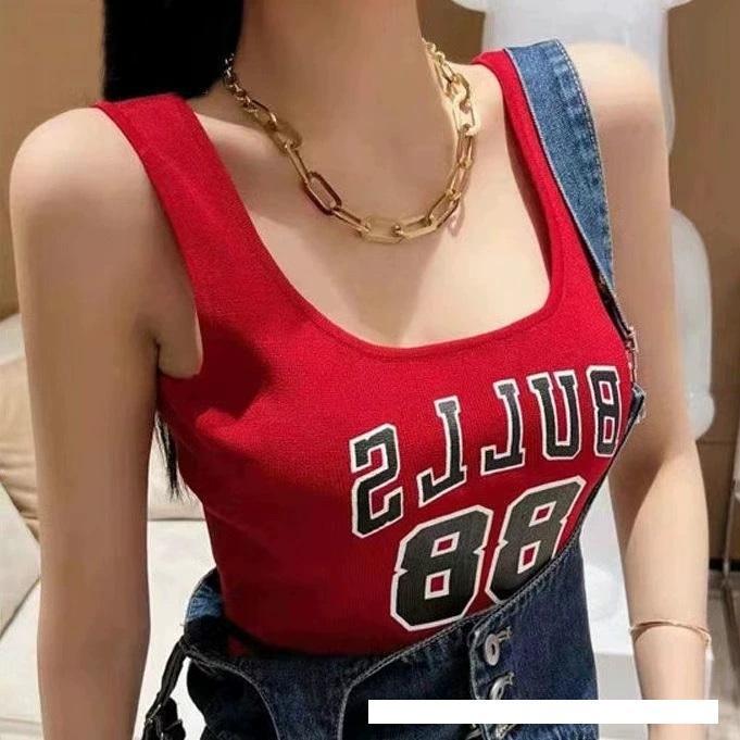 Áo bra bản to thể thao, hoạ tiết chữ Bull88, dáng crotop kèm đệm mút may liền, Thiết Kế thoái mái, ôm nhẹ Sport Nữ
