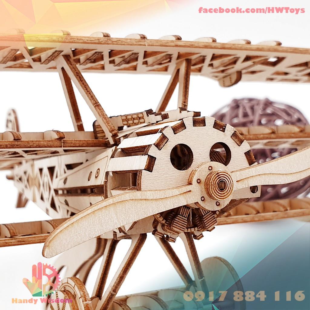 Mô hình lắp ghép gỗ Rolife - Máy bay - Robotime Airplane TG301