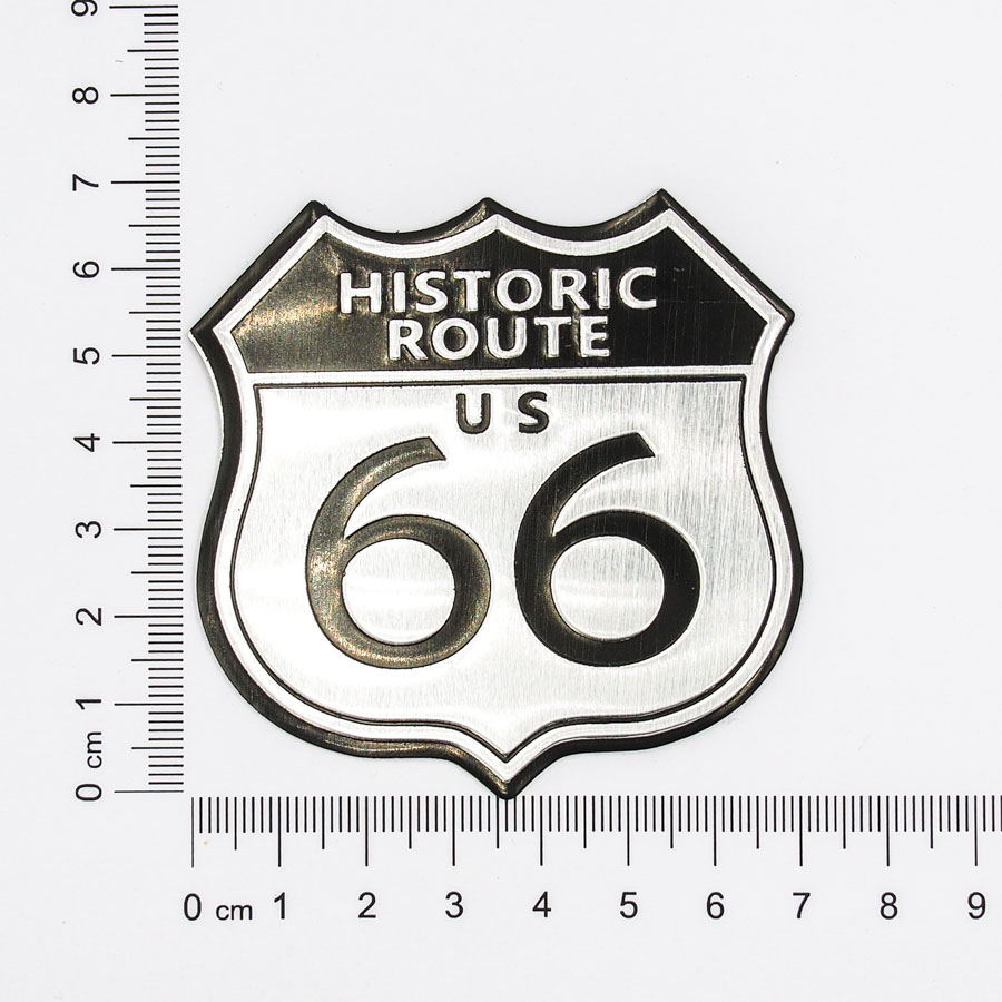 Sticker hình dán Metal Route 66 Huyền Thoại