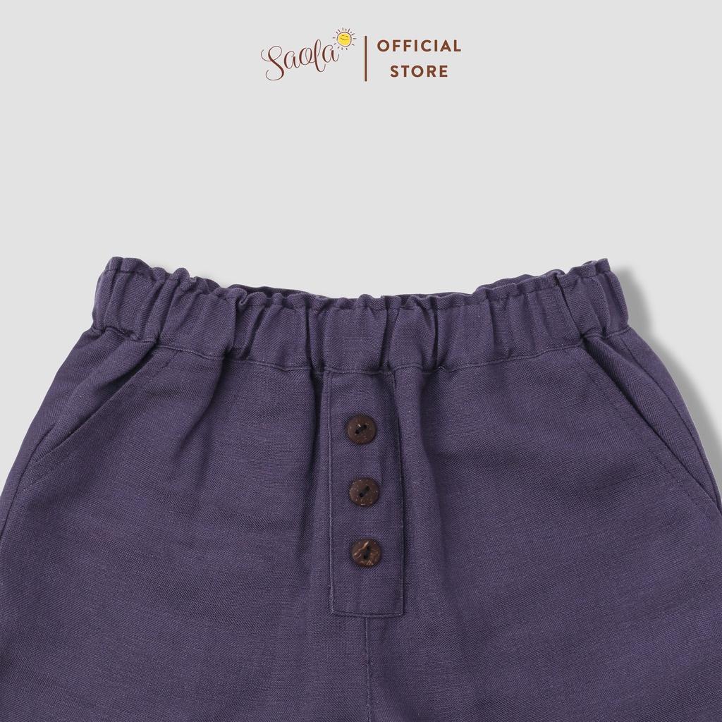 Quần Short Linen Cho Bé Trai - ROY SHORTS - PAL006 - SAOLA CLOTHING