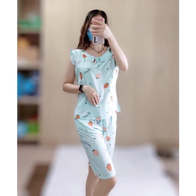 -Bộ lanh nữ áo tay hến cổ sen quần lửng vải lanh Việt Thắng( ảnh tự chụp