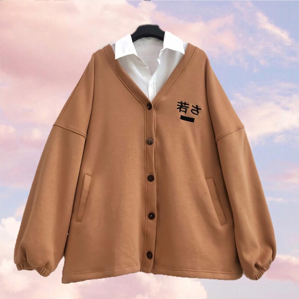 Áo khoác nỉ cardigan CUBE ulzzang 1HIT_UNISEX