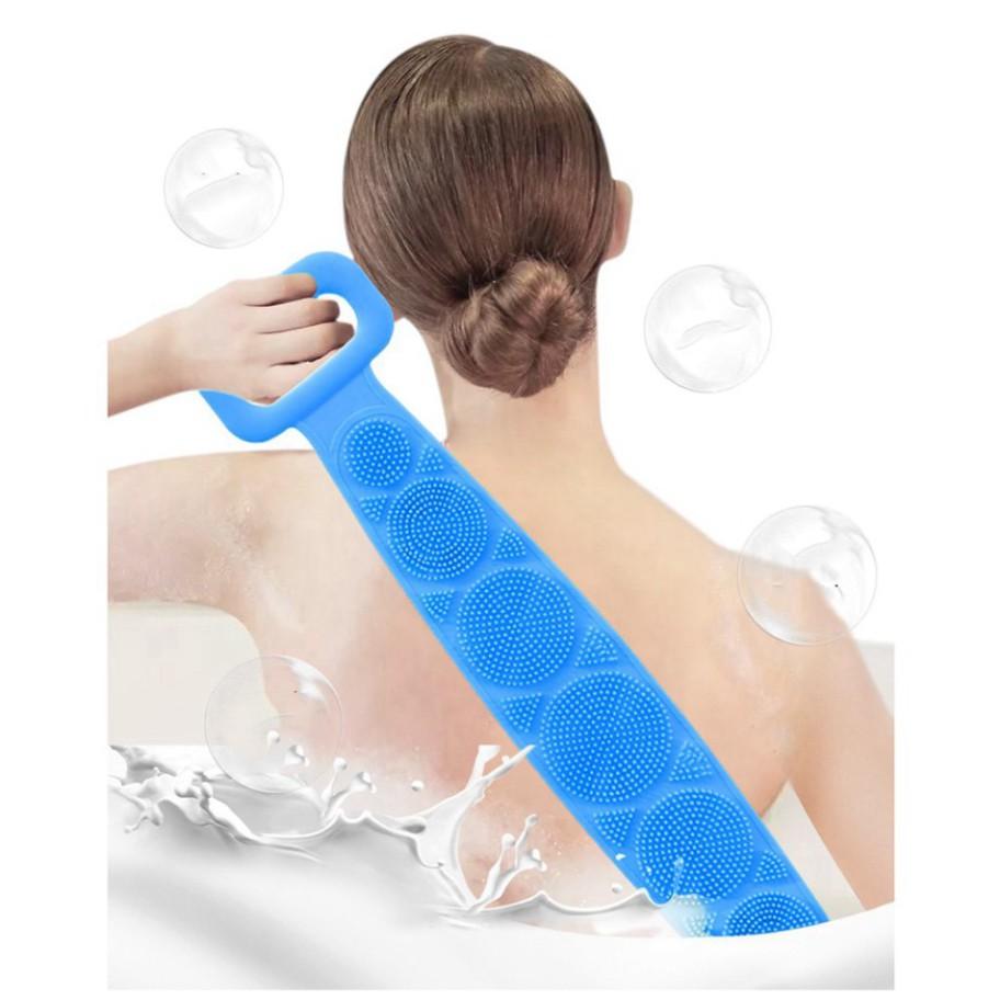 Dây chà kỳ cọ masssage gãi ngứa làm sạch da chết ở lưng đa năng hai mặt silicon |