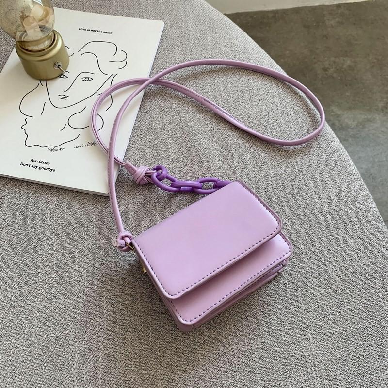 Túi Xách Nữ RYUNASHOP Túi Đeo Chéo Nữ Dây Pha Xích mini.