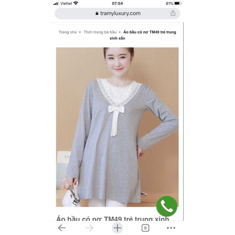 Áo bầu thu đông nỉ bầu dày dặn và mềm mịn