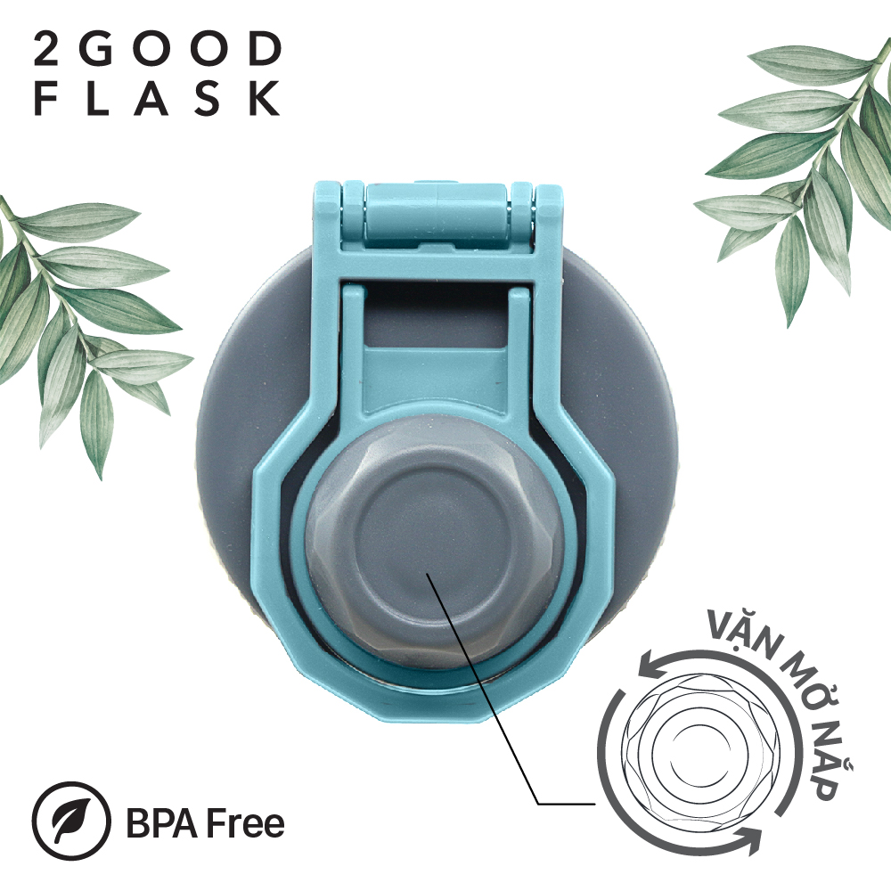 Bình giữ nhiệt Thép Không Gỉ 2GOOD Wide Mouth WM-02 (530ml) - Hàng Chính Hãng